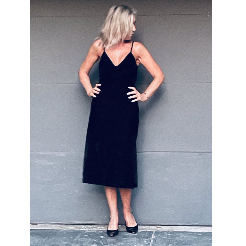 NWT Band Of the Free velour spaghetti strap back tie dress XS/S - Picture 13 of 14